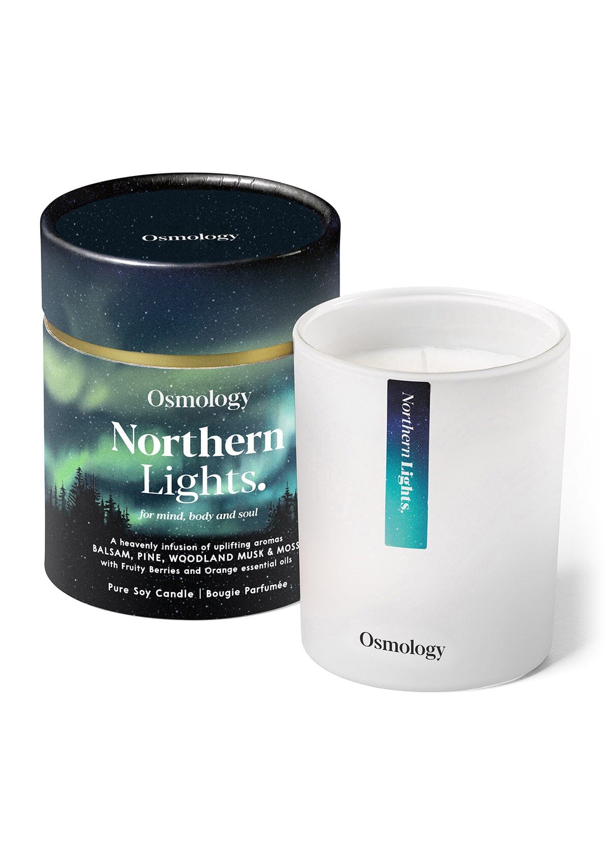Northern Lights Scented Candle - Pine Cedar and Woodland Berries