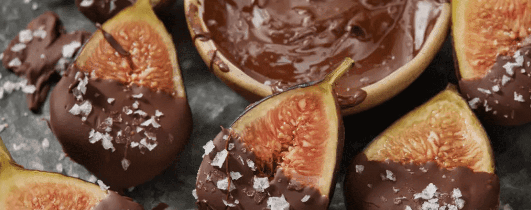Christmas Treat: Salted Chocolate Dipped Figs