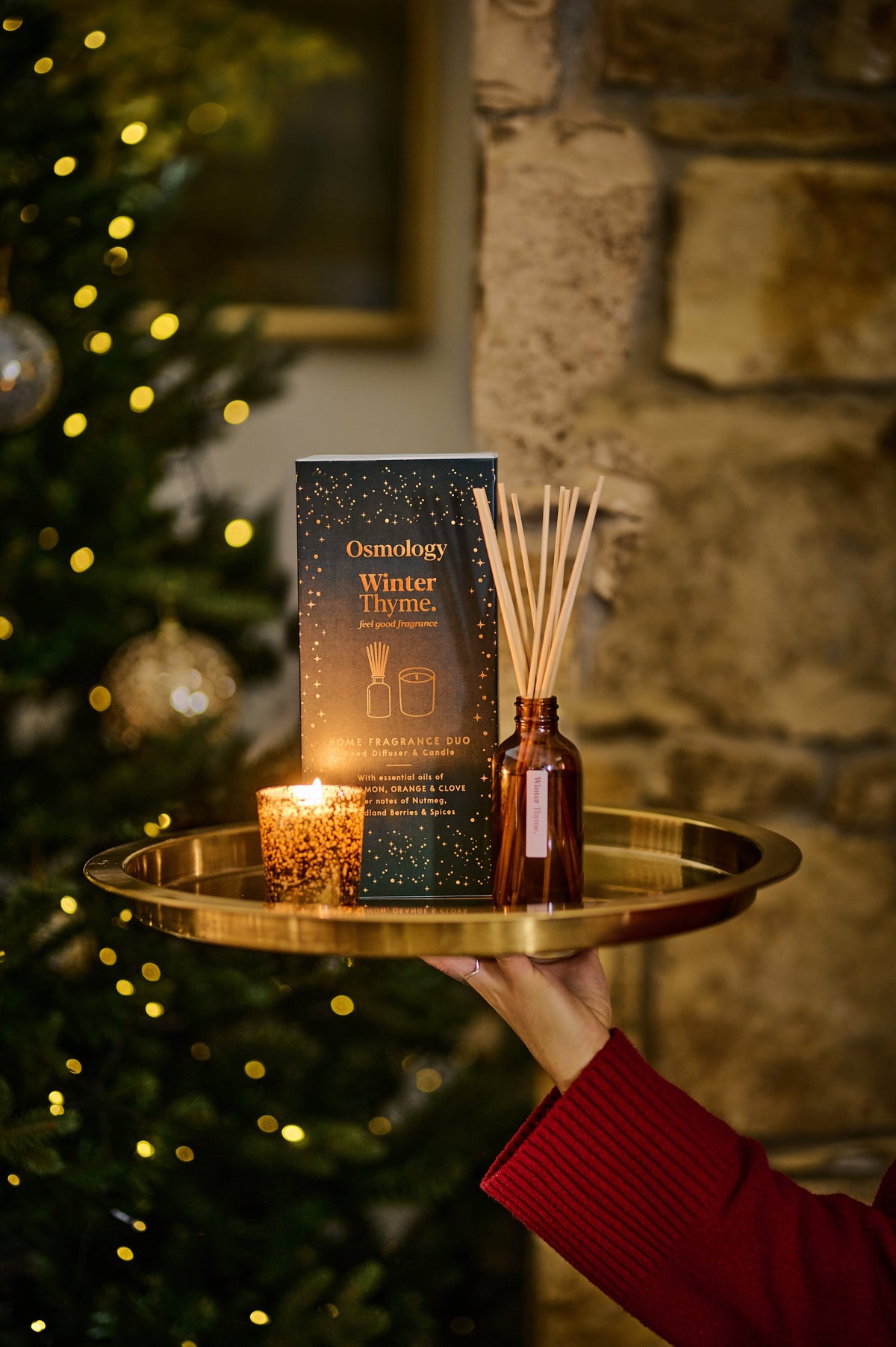 Winter Thyme Candle and Diffuser Gift Set