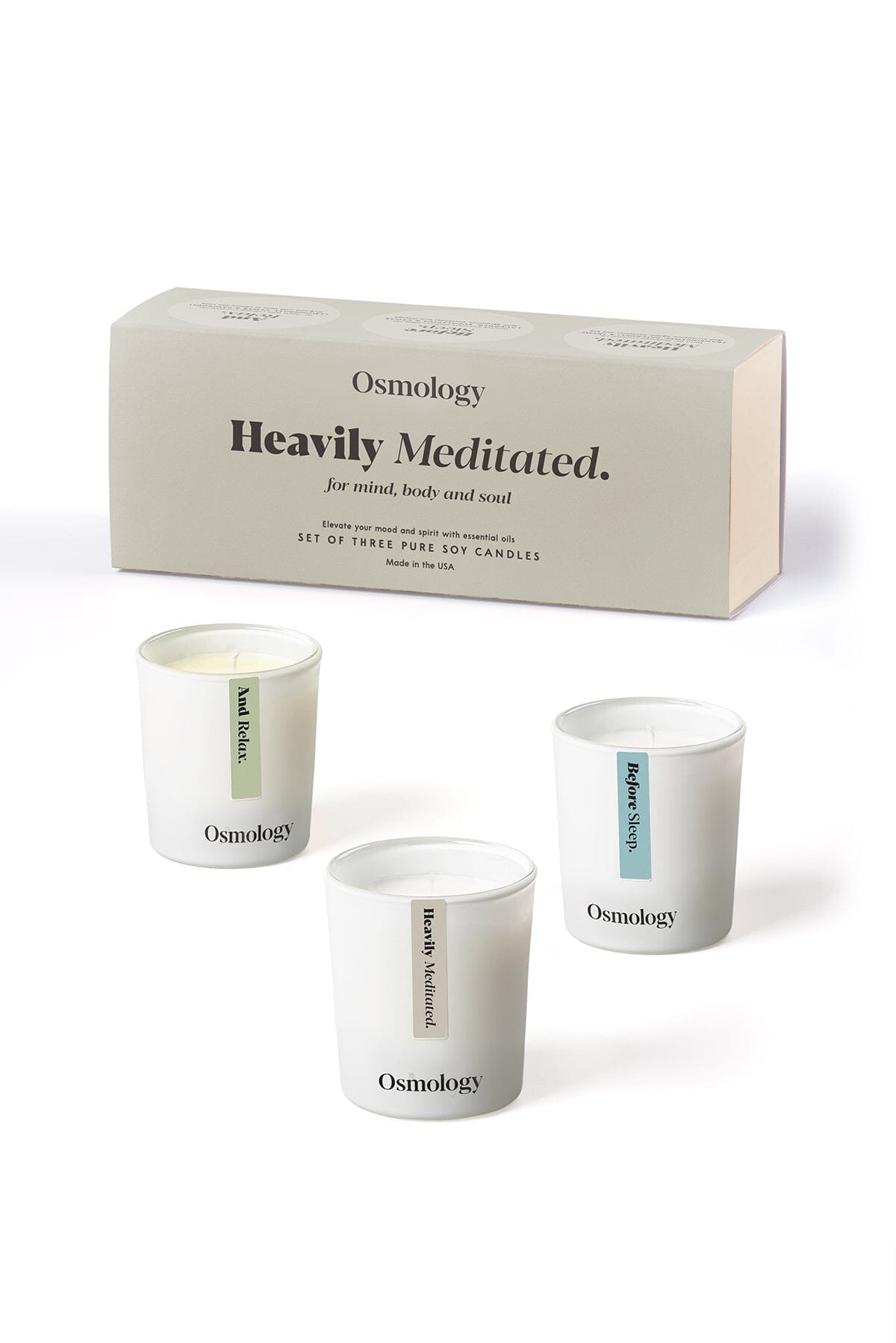 Heavily Meditated Gift Set of 3 - Votive Candles