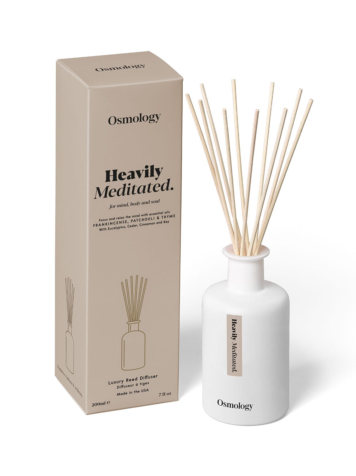 Heavily Meditated Reed Diffuser - Frankincense Patchouli and Thyme