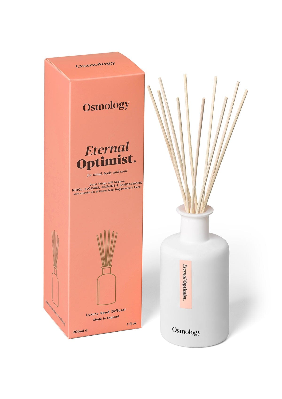 Eternal Optimist Reed Diffuser - Neroli Blossom Jasmin and Sandalwood