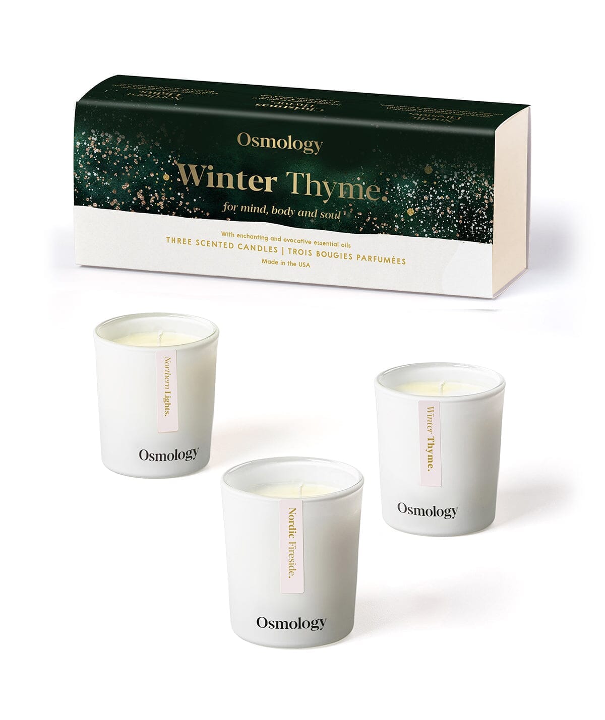 Winter Thyme Gift Set of Three - Mini Scented Candles