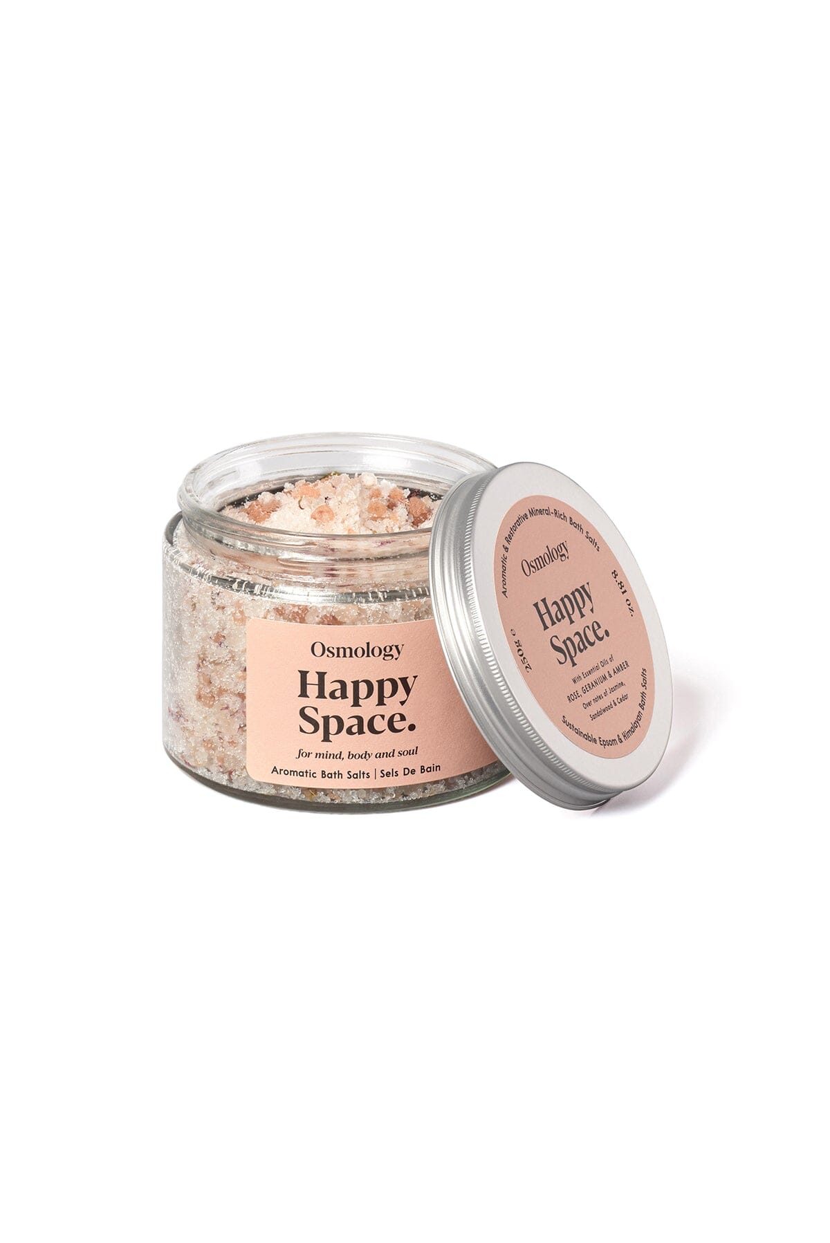 Happy Space Bath Salts - Rose Geranium and Amber