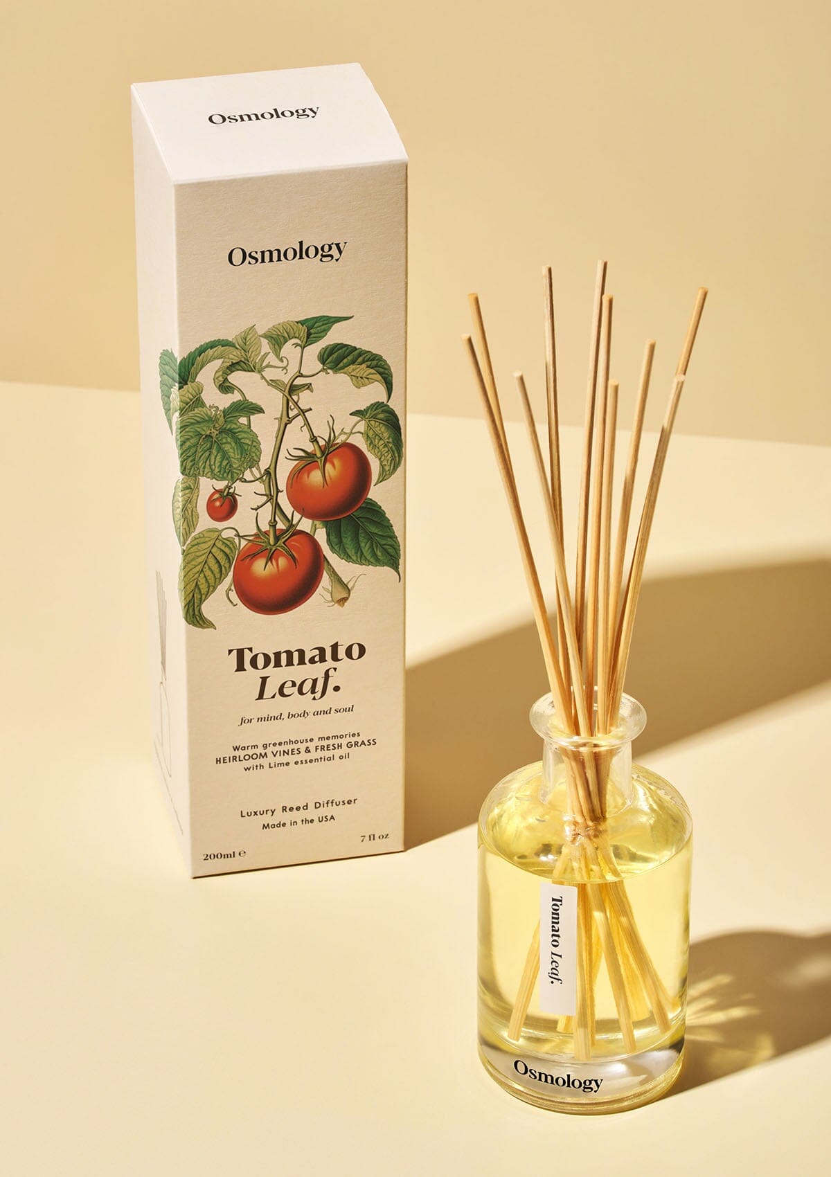 Tomato Leaf Reed Diffuser - Tomato Leaf, Fresh Grass and Lime