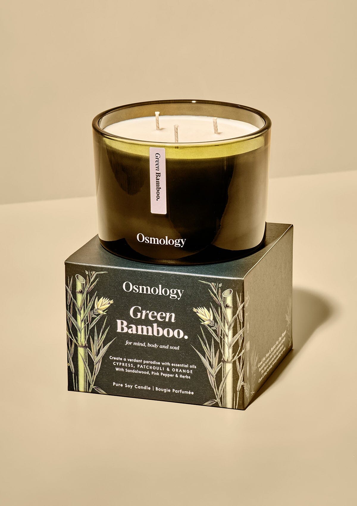 Green Bamboo Scented Triple Wick Candle