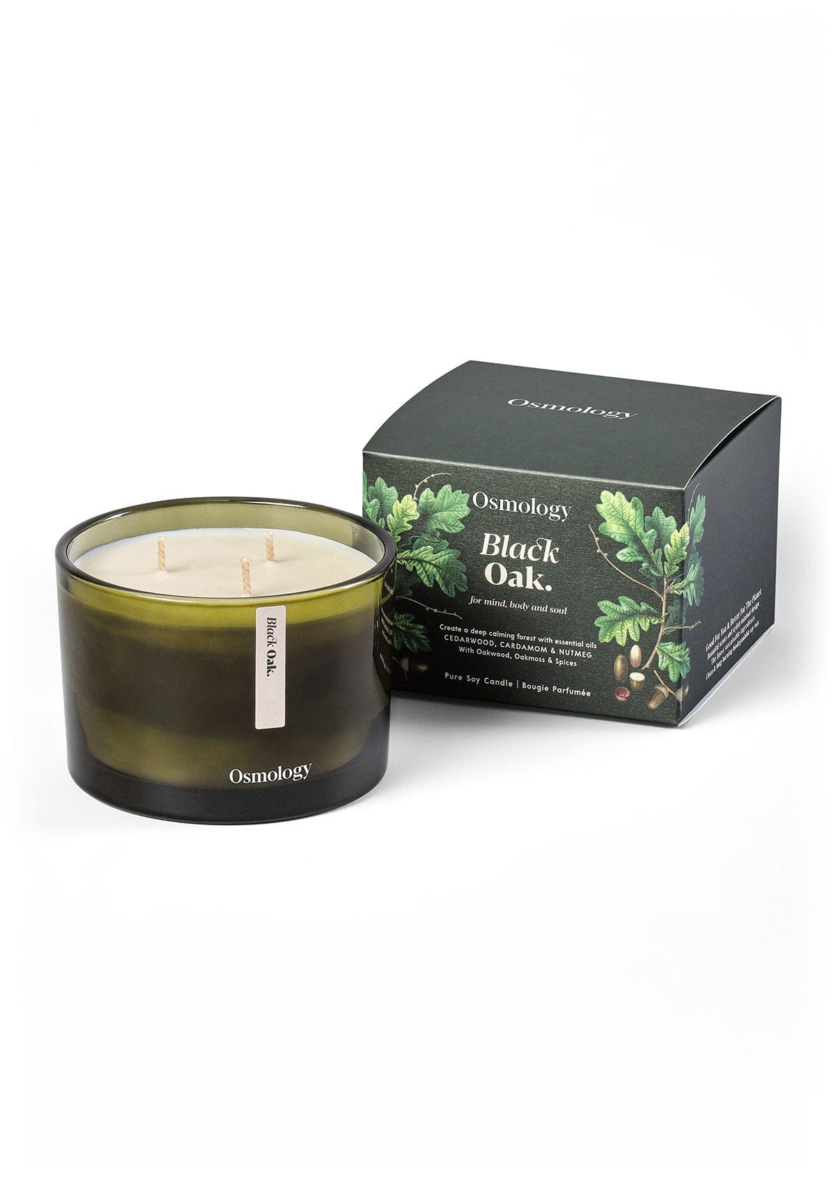 Black Oak Scented Triple Wick Candle