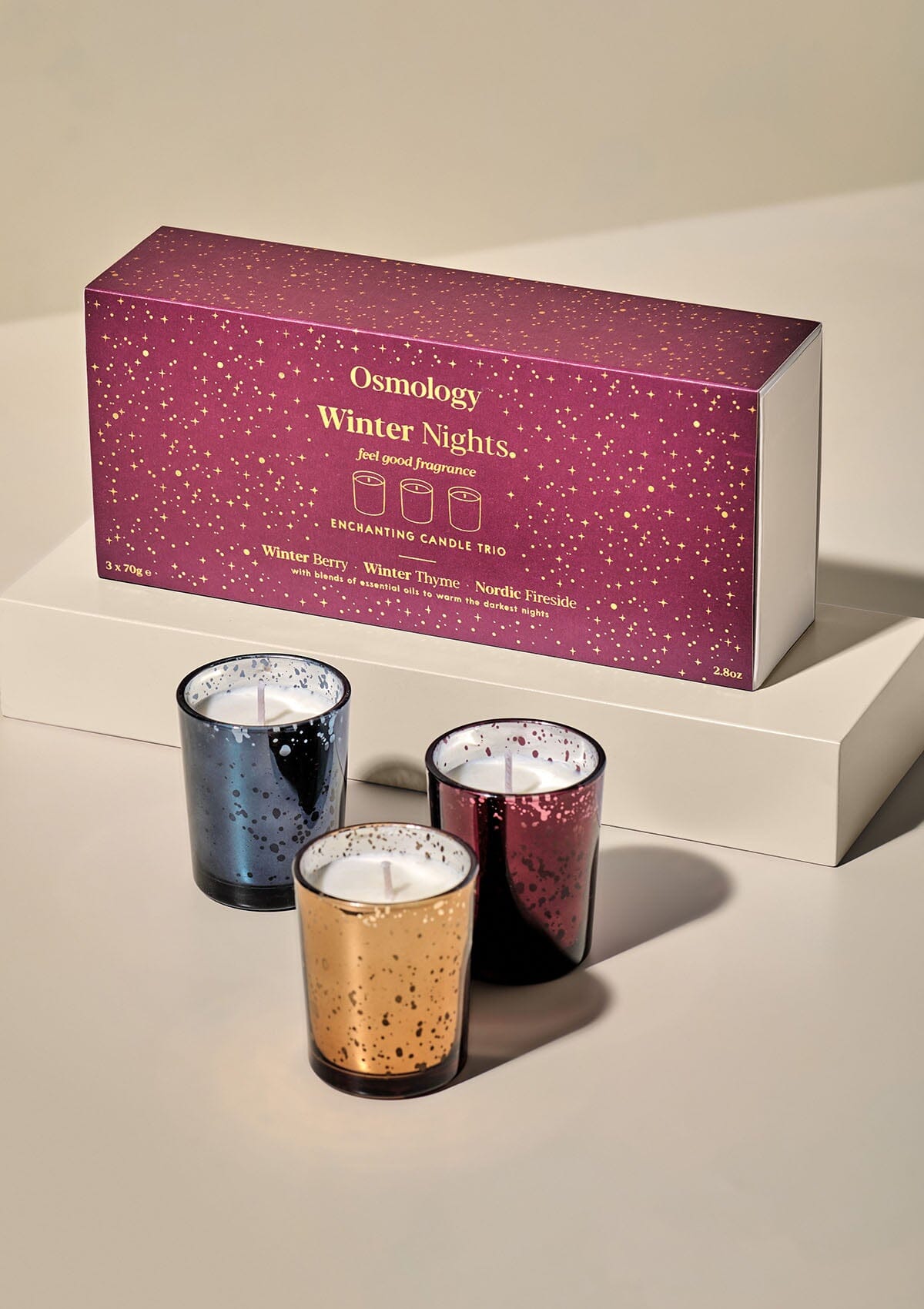 Winter Nights Gift Set of Three Travel Scented Candle